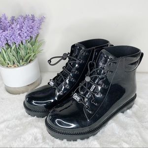 Circus Sam Edelman Knox Black Patent Leather Boots